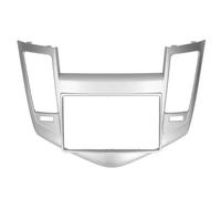 Mascherina Autoradio 2 DIN Con Pannello Di Navigazione DVD E Audio Per Chevrolet Per Cruze 2009 2010 2011 2012(Argento)