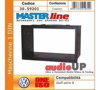 MASCHERINA AUTORADIO 2 DIN POLO 9N DEL 2001 ADATTATORE DUE DIN