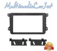 Mascherina Autoradio 2 DIN Nero Volkswagen 03692 Jetta New Beetle Passa