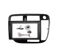 Mascherina autoradio 2 DIN per autoradio multimediale/adatto per Honda Civic (22,5 cm) MP3 MP5 Video Audio Stereo 1998 - 2000 Honda Civic (22,5 cm) con cavi per autoradio Harnes (cavo per ruota destra