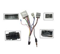 Mascherina autoradio 2 DIN per autoradio multimediale/adatto per Honda Civic (22,5 cm) MP3 MP5 video audio stereo con cavi per autoradio Harnes (cavo di alimentazione)