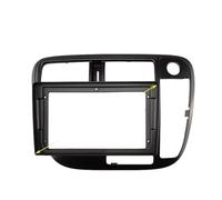 Mascherina autoradio 2 DIN per autoradio multimediale/adatto per Honda Civic (22,5 cm) MP3 MP5 video audio stereo con cavi Harnes copertura autoradio (ruota destra)