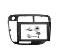 Mascherina autoradio 2 DIN per autoradio multimediale/adatto per Honda Civic (22,5 cm) MP3 MP5 Video Audio Stereo 1998-2000 (cavo ruota sinistra)