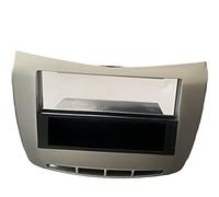 Mascherina autoradio 2 Iso doppio Din per Lancia Delta dal 2008 Argento con cassetto