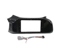 Mascherina Autoradio 2DIN Da 9" Per Chevrolet Per Onix 2012-2019 Lettore Stereo MP5 Pannello Unità Principale Cornice Per Installazione Cruscotto WEFOLCC(UV Black,Frame and cable)