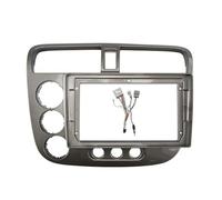 Mascherina Autoradio 9 POLLICI Per Civic 2000-2005 Autoradio Fasce Android Lettore MP5 Cornice Pannello 2Din Unità Testa Stereo Dash Copertura Pannello Radio(Frame cord LHD F)