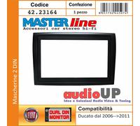 MASCHERINA AUTORADIO ADATTATORE 2 DIN FIAT DUCATO DAL 2006 AL 2010. DOPPIO DIN