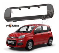 Mascherina Autoradio Adattatore Stereo per Fiat Panda 312 dal 2012 Nero Lucido