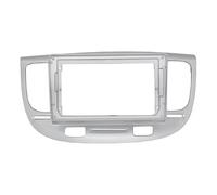 Mascherina Autoradio Android 2DIN Da 9 Pollici Cornice Stereo Plancia Per Kia Per Rio 2 2005 2006 2007 KLAUER(Argento)