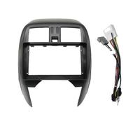 Mascherina Autoradio Autoradio 9 Pollici Con Lettore MP5 Android, Pannello Rivestimento 2 DIN Plancia Stereo Per Nissan Per MARCH Per Micra K13 2013-2017(Fascia with cable)