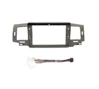 Mascherina Autoradio Da 9 Pollici Con Lettore Stereo Android MP5 Unità Principale 2 DIN Cornice Cruscotto Per Toyota Per Corolla G Per Alitis 9 E120 2002-2006 POMPOMPUR(Brown Frame Cable)
