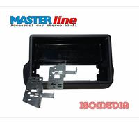 MASCHERINA AUTORADIO DUE DIN EURO E CHINA PER FIAT PANDINA KIT CON STAFFE METAL.
