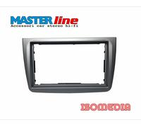 MASCHERINA AUTORADIO DUE DIN PER ALFA ROMEO MITO 2012 AL 2014. COL SILVER OPACO
