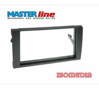 MASCHERINA AUTORADIO DUE DIN PER AUDI A4 DAL 2002 AL 2007. SENZA CORNICE INTERNA