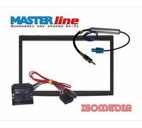 MASCHERINA RADIO DUE DIN PER FIAT SCUDO 2007 IN POI + CONNETTORE ISO E ANTENNA