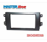 MASCHERINA AUTORADIO DUE DIN PER FIAT SEDICI. ADATTATORE DOPPIO DIN RADIO AUTO.