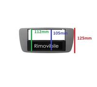 MASCHERINA AUTORADIO ISO DOPPIO 2 DIN GRIGIO SEAT IBIZA CASSETTO 2008 > 2012