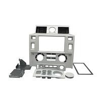 Mascherina Autoradio Kit Cruscotto Stereo Doppio 2 DIN Console Centrale Per Land Per Rover Per Defender Pannello Radio(Bianco)