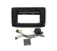 Mascherina Autoradio Kit Di Montaggio Per Cruscotto Android Con Adattatore Per Cornice Auto Da 10 Pollici Decoder Can-Bus Per Peugeot 208 2008 2014-2018(Frame Cable Canbus)