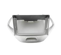 Mascherina Autoradio Kit Di Montaggio Per Cruscotto Auto Da 9 Pollici Con Adattatore Radio Android Per Ford Per Figo Per KA Per Aspire Per Freestyle 2019-2024 Facciata Telaio Radio(Argento)