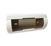 Mascherina Autoradio Kit Mascherina Per Cruscotto Autoradio 1 DIN Con Sportello Automatico Porta CD Impermeabile Tasca Portaoggetti Per Alfa Per Romeo 164 GTV-6(Bianca)