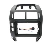 Mascherina Autoradio Kit Montaggio Per Cruscotto Di Navigazione Per Auto Per Lettore Multimediale Android 9 Pollici Per Polo 2004 2005 2006 2007 2008 2009 2010(Frame-black-cord)