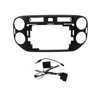 Mascherina Autoradio Kit Pannello Di Montaggio Per Cruscotto Autoradio Android, Adattatore Per Cornice Audio Canbus Decoder Per VW Per Tiguan 2011-2015 9 Pollici(Frame Cable Canbus)