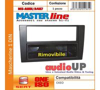 MASCHERINA AUTORADIO MONTAGGIO 1 DIN SEAT EXEO ADATTATORE UN DIN.