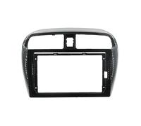 Mascherina Autoradio Per MITSUBISHI Per Attrage Per Mirage Per Spacestar 2012-2018 (9 POLLICI) Lettore Stereo Android 2 Din Unità Testa Pannello DVD Mascherine Telaio(Uv balck)