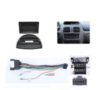 Mascherina Autoradio PER RENAULT CLIO2 MK2 2001-2006 9 POLLICI LHD/RHD Car Multimedia Radio Frame Panel Montaggio Cruscotto(Frame B Cable)