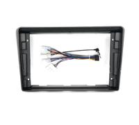 Mascherina Autoradio Per Toyota Per Avensis T25 2003-2008 Cornice Per Autoradio Android 9 Pollici Kit Installazione Dell'adattatore Pannello Rivestimento Cruscotto Radio(Black an cord)