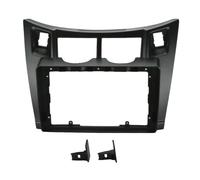 Mascherina Autoradio Per Toyota Per Yaris XP90 Per Vitz Per Platz Telaio Pannello Stereo 2DIN 9 Pollici Cablaggio Cavo Alimentazione Adattatore(Black,Frame an cord)