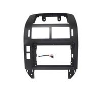Mascherina Autoradio Per VW Per Polo 2004-2011 Adattatore Antenna | Kit Telaio Stereo Cornice Montaggio Frontalino Cruscotto Anteriore Plancia Centrale(Black-frame cord)