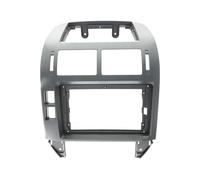 Mascherina Autoradio Per VW Per Polo 2004-2011 Adattatore Antenna | Kit Telaio Stereo Cornice Montaggio Frontalino Cruscotto Anteriore Plancia Centrale(Silver-frame)