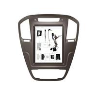Mascherina Autoradio Radio adapter Per Opel Per Insignia 2008-2013 9.7 Pollici Auto Android MP5 Lettore GPS Pannello Telaio 2 Din(Brown-canbus)