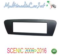 Mascherina Autoradio Radio Montaggio 1 Din Iso Renault Scenic Grand Nero - 3454
