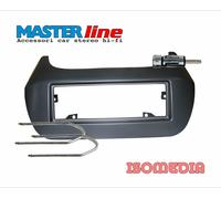 MASCHERINA AUTORADIO DUE DIN PER FIAT 500L DAL 2012 AL 2017. COLORE NERO