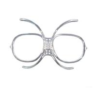 Mascherina da sci con inserto ottico flessibile, in policarbonato, compatibile con modelli di conoscenza, occhiali da snowboard, sport invernali, materiale trasparente, dimensioni 12 x 4 cm, peso 15 g