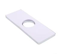 Mascherina decorativa per rubinetto, per lavabo monoforo, in acciaio inox, per uno stile moderno del bagno (galvanizzazione)