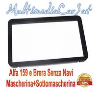 Mascherina Doppio Din Autoradio Cornice Alfa 159 Brera No Navi Serie U3511