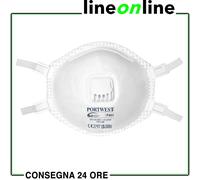 Portwest - P301whr Mascherina Anti Polvere Con Valvola Ffp3, Bianco - SPEDIZIONE GRATUITA