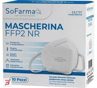 MASCHERINA FFP2 BIANCA 10 PEZZI SOFARMAPIU'
