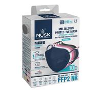 MASCHERINA FFP2 NERA MUSK 10PZ