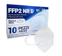 Mascherina FFP2 NR bianca 10 pz Sibilla Bianco