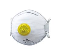 DELTAPLUS - M1200VC - Mascherina filtrante FFP2 - con valvola - monouso - Deltaplus - conf. 10 pezzi - 73601 - Conf. da 1 Pz. - M1200VC