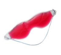 Mascherina Gel Freddo per Occhi in PVC e Gel, Rosso, Lenitiva | Uso per Riposo e Sollievo, Aiuta a Distendere lo Sguardo, Non Lascia Segni, Formato Pratico