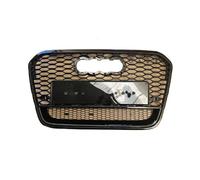 Mascherina Griglia Anteriore Nera A Nido D'Ape Per Audi A6 Rs6 2014 In Poi