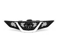 Mascherina griglia anteriore per qashqai 2014- cromata nera con foro camera