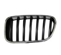 Mascherina griglia anteriore sinistra per bmw x3 f25 2010 al 2013 cromata nera