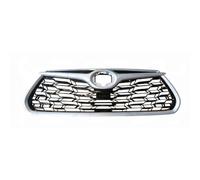 Mascherina Griglia Nera Con Cornice Argento Per Toyota Highlander 2019 In Poi